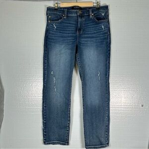 Liverpool Dark‎ Blue LM7853VH Relaxed Skinny Distressed Jean Women’s Size 12